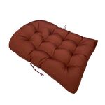 Cuscino per sedia in rattan con cestino sospeso, impermeabile, impermeabile, 90x120 cm, per esterni (caffè scuro)