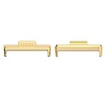Per Huawei Watch Fit3 20mm 1 paio di connettori per cinturino in metallo in lega di zinco (oro)