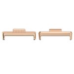 Per Huawei Watch Fit3 20mm 1 paio di connettori per cinturino in metallo in lega di zinco (oro rosa)