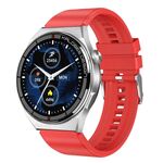 Cinturino in silicone da 1,3 pollici IP68 Orologio intelligente impermeabile Supporto chiamata Bluetooth (rosso)
