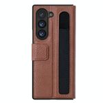 Custodia per telefono in pelle NILLKIN Ogg per Samsung Galaxy Z Fold6 5G (nera)