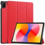 Per Huawei Matepad SE 11 Custodia per tablet in pelle Smart Custer Pure Color 3-Fold (Rosso)