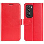 Per OPPO Reno12 Pro 5G Global R64 Custodia per cellulare in pelle con texture orizzontale (Rosso)