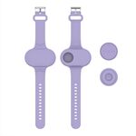 Custodia con cinturino impermeabile in silicone per dispositivo anti-smarrimento per Samsung Galaxy SmartTag2 (viola)