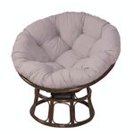 Cuscino per culla per amaca morbido rotondo multifunzionale ispessito 110x110 cm (grigio)