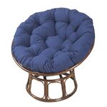Cuscino per culla amaca morbido e spesso rotondo multifunzionale da 110x110 cm (blu navy)