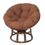 Cuscino per culla per amaca morbido rotondo ispessito multifunzionale 130x130 cm (caffè)