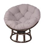Cuscino per culla per amaca morbido rotondo ispessito multifunzionale 130x130 cm (grigio)