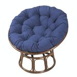 Cuscino per culla per amaca morbido rotondo multifunzionale ispessito 130x130 cm (blu navy)