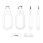Per Samsung Galaxy SmartTag2 Dispositivo anti-smarrimento PC Blocco di sicurezza Protezione Custodia antipolvere (Bianco)
