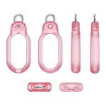 Per Samsung Galaxy SmartTag2 Dispositivo anti-smarrimento PC Blocco di sicurezza Protezione antipolvere Custodia (Rosa)
