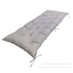 Cuscino morbido ispessito per protezione solare impermeabile per panca da esterno 120x50x8 cm (grigio chiaro)