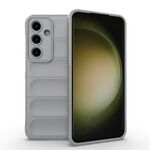 Per Samsung Galaxy S24 FE 5G Magic Shield TPU + Custodia in flanella per telefono (grigio)
