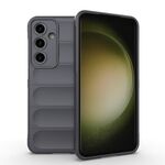 Per Samsung Galaxy S24 FE 5G Magic Shield TPU + custodia per telefono in flanella (grigio scuro)