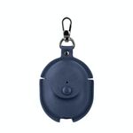 Custodia protettiva per auricolari in pelle Business Redmi Buds 4 con gancio (blu)