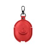 Custodia protettiva per auricolari in pelle Business Redmi Buds 4 con gancio (rosso)