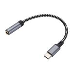 Cavo audio AUX da 3,5 mm femmina a tipo C da 13 cm (grigio) EDA006781701A