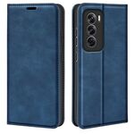 Per OPPO Reno12 Pro 5G Custodia per cellulare in pelle con aspirazione magnetica retro-pelle globale (blu scuro)