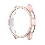 Custodia protettiva per orologio PC Diamond Hollow per Samsung Galaxy Watch FE 40 mm (rosa sabbia)