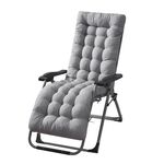 Cuscino per sedia a dondolo da giardino con cuscino reclinabile da casa, spesso 170x53x8cm (grigio)
