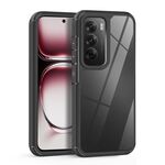 Per OPPO Reno12 Pro Global Custodia in acrilico + TPU trasparente antiurto (nero)