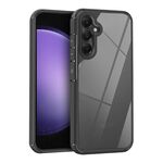 Per Samsung Galaxy S23 FE 5G Custodia per telefono antiurto trasparente in acrilico + TPU (nera)