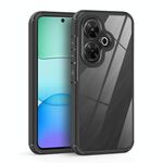 Per Redmi 13 4G Custodia per telefono antiurto trasparente in acrilico + TPU (nera)