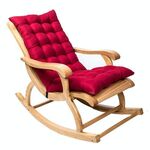 Cuscino per sedia in rattan con schienale in tessuto morbido per la casa, 120x50x8 cm (viola)
