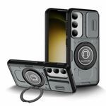 Custodia per telefono con supporto magnetico per PC ibrido TPU per Samsung Galaxy S23 5G (grigio)