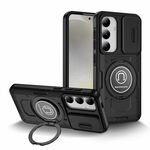 Per Samsung Galaxy S23+ 5G TPU Hybrid PC Supporto Magnetico Custodia per Telefono (Nero)
