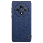 Per OPPO Reno12 F 5G Custodia per telefono antiurto in pelle corteccia di albero (blu)