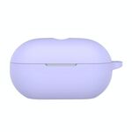 Custodia protettiva in silicone per auricolari wireless Beats Solo Buds con foro (viola)
