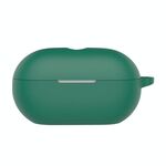 Custodia protettiva in silicone per auricolari wireless Beats Solo Buds con foro (verde scuro)