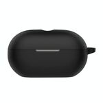Custodia protettiva in silicone per auricolari wireless Beats Solo Buds con foro (nero)