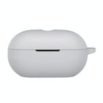 Custodia protettiva in silicone per auricolari wireless Beats Solo Buds con foro (grigio)