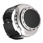 U6 Altoparlante Bluetooth indossabile a forma di orologio Selfie Sports Smart Speaker (Argento)