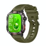 HT29 Smart Watch con schermo IPS da 2,01 pollici a tripla prova con rilevatore di banconote (verde)