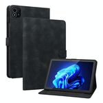 Custodia per tablet in pelle goffrata Giglio per Itel Pad One 10.1 (nera)