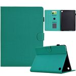 Custodia in pelle per tablet intelligente con struttura in fibra di colore solido per Amazon Kindle Fire HD 10 2023/2021 (verde lago)