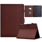 Per Amazon Kindle Paperwhite 5 2021 Custodia in pelle smart tablet con struttura in fibra di colore solido (marrone)