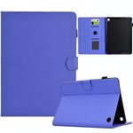 Custodia in pelle per tablet intelligente con struttura in fibra di colore solido per Amazon Kindle Fire HD 8 Plus 2022/2020 (viola)