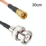 Cavo coassiale RF da 30 cm BNC maschio a cavo di prolunga adattatore RG316 femmina SMB