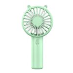 Mini ventilatore portatile USB ricaricabile Supporto per telefono da tavolo portatile (verde)