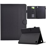 Custodia in pelle per tablet intelligente con struttura in fibra di colore solido per Amazon Kindle Fire HD 10 Plus 2021 (nero)