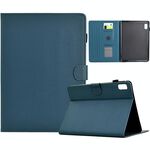 Per Lenovo Tab M9 TB-310FU Custodia in pelle Smart Tablet con struttura in fibra di colore solido (blu reale)