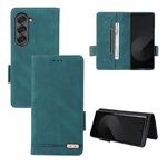 Custodia per telefono in pelle con chiusura magnetica per Samsung Galaxy Z Fold6 (verde)