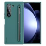 Per Samsung Galaxy Z Fold6 5G NILLKIN Flex Pure PC + Custodia per telefono in silicone liquido con S Pen (verde)