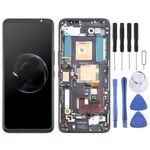 Per Asus ROG Phone 7/7 Ultimate AMOLED Schermo LCD originale digitalizzatore assemblaggio completo con cornice (nero)