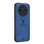 Per OPPO Reno12 F 5G Custodia per telefono all-inclusive in pelle con testa di cervo (blu)