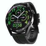 HW28 Orologio intelligente da chiamata Bluetooth con monitoraggio della salute impermeabile IP67 da 1,39 pollici con pagamento NFC (nero)